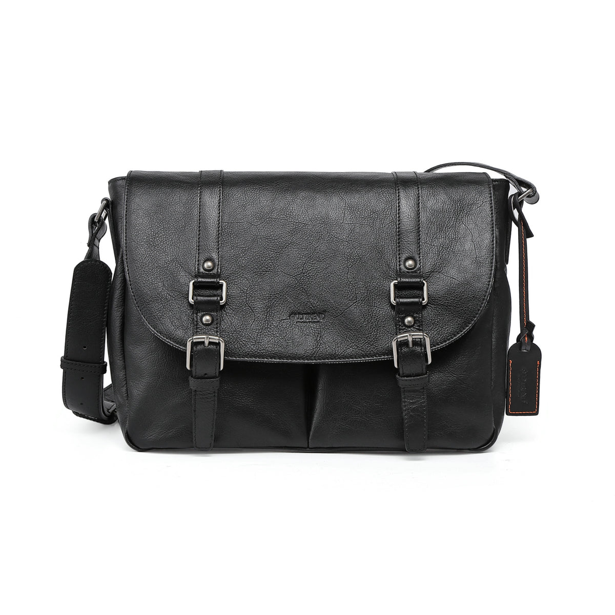 バッグ OLD DIESEL leather messenger bag black crossbody bag for men | Old Town Leather Goods