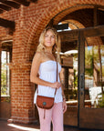 Garden Peony Mini Crossbody - Cognac - image 2