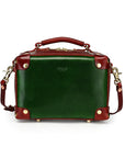 Cedar Mini Trunk Crossbody in Kale/Burgundy - photo 1