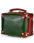 Cedar Mini Trunk Crossbody in Kale/Burgundy - photo 11
