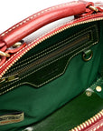Cedar Mini Trunk Crossbody in Kale/Burgundy - photo 12