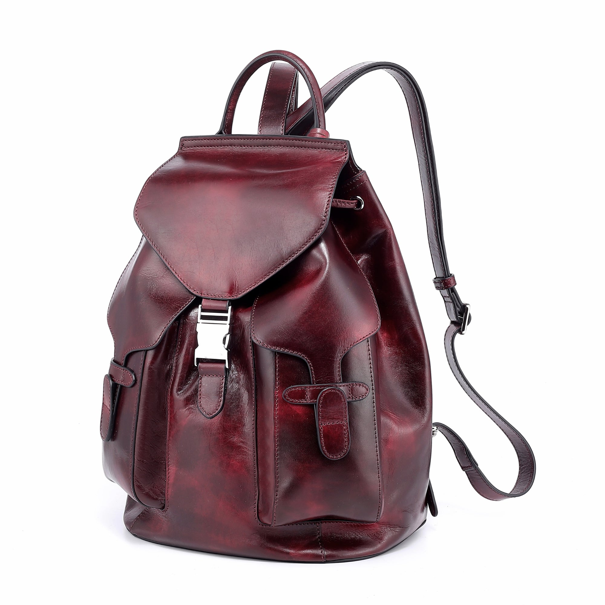 burgundy leather backpack purse Old Trend Rock Valley Backpack, Burgundy, Leather