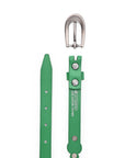 Rosa Flourish Leather Belt - Green - image 6
