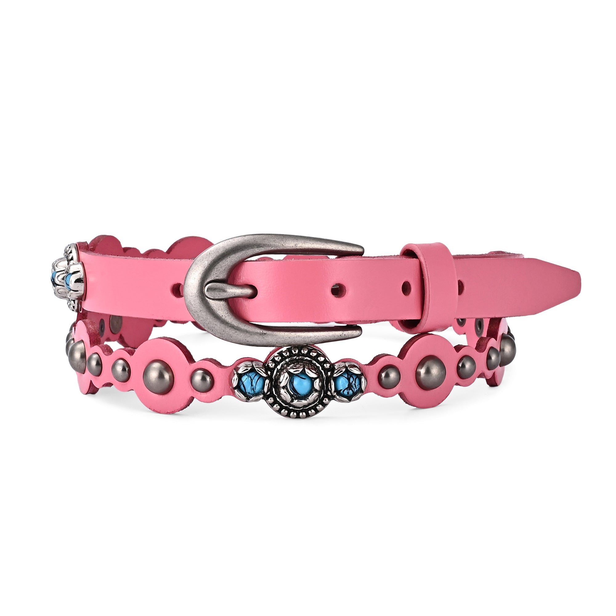 Rosa Flourish Leather Belt