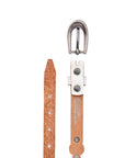 Rosa Flourish Leather Belt - White - image 4
