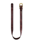 Blooming Crocus Leather Belt - Brown - image 10