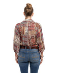 Blooming Crocus Leather Belt - Brown - image 3