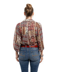 Blooming Crocus Leather Belt - Cognac - image 3