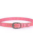 Blooming Crocus Leather Belt - Pink - image 4
