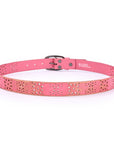 Blooming Crocus Leather Belt - Pink - image 5