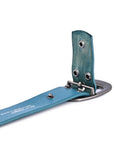 Blooming Crocus Leather Belt - Turquoise - image 5