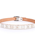 Blooming Crocus Leather Belt - White - image 5