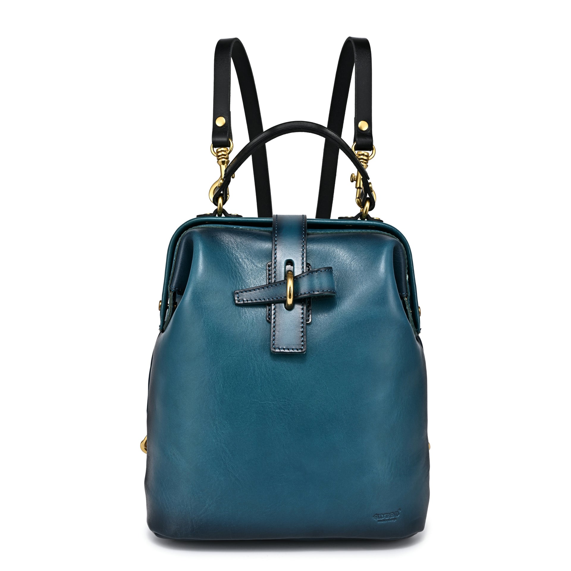 blue one handle backpack leather vintage paris Pamela Backpack – Old Trend