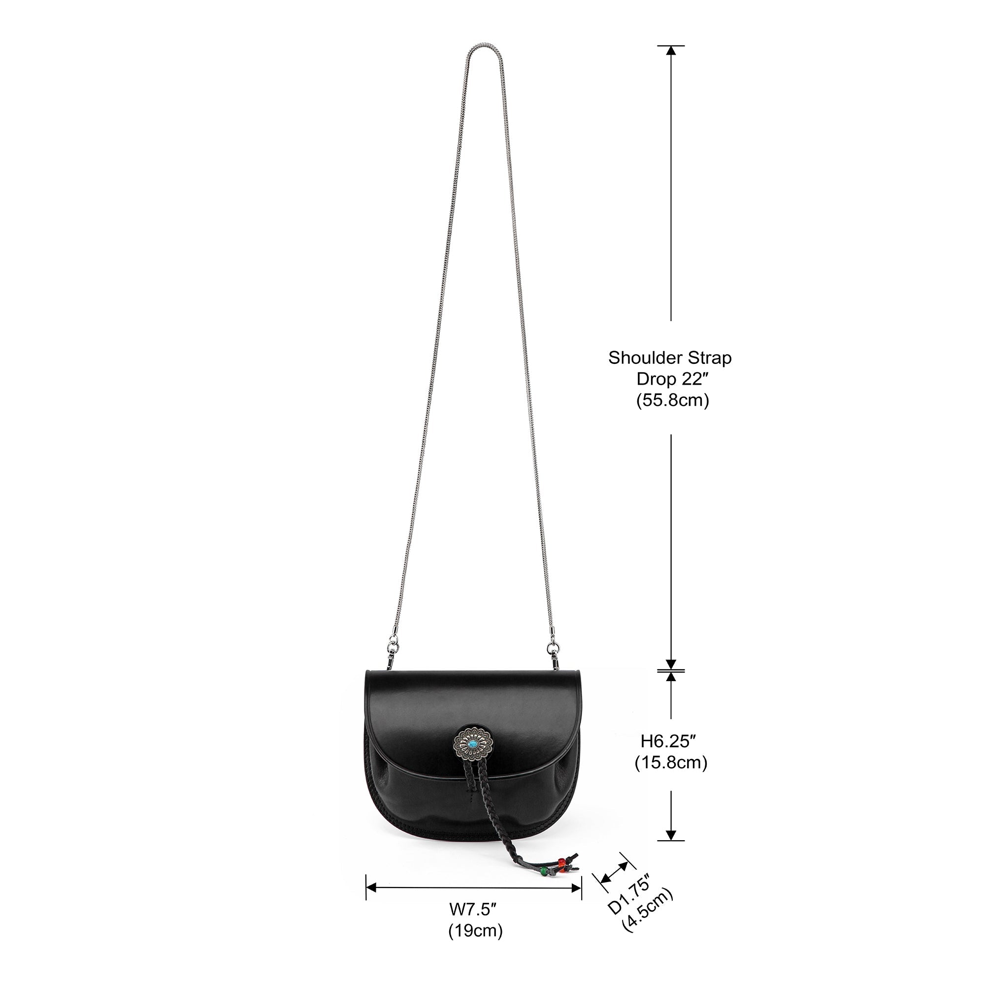 Garden Peony Mini Crossbody - Black - image 8