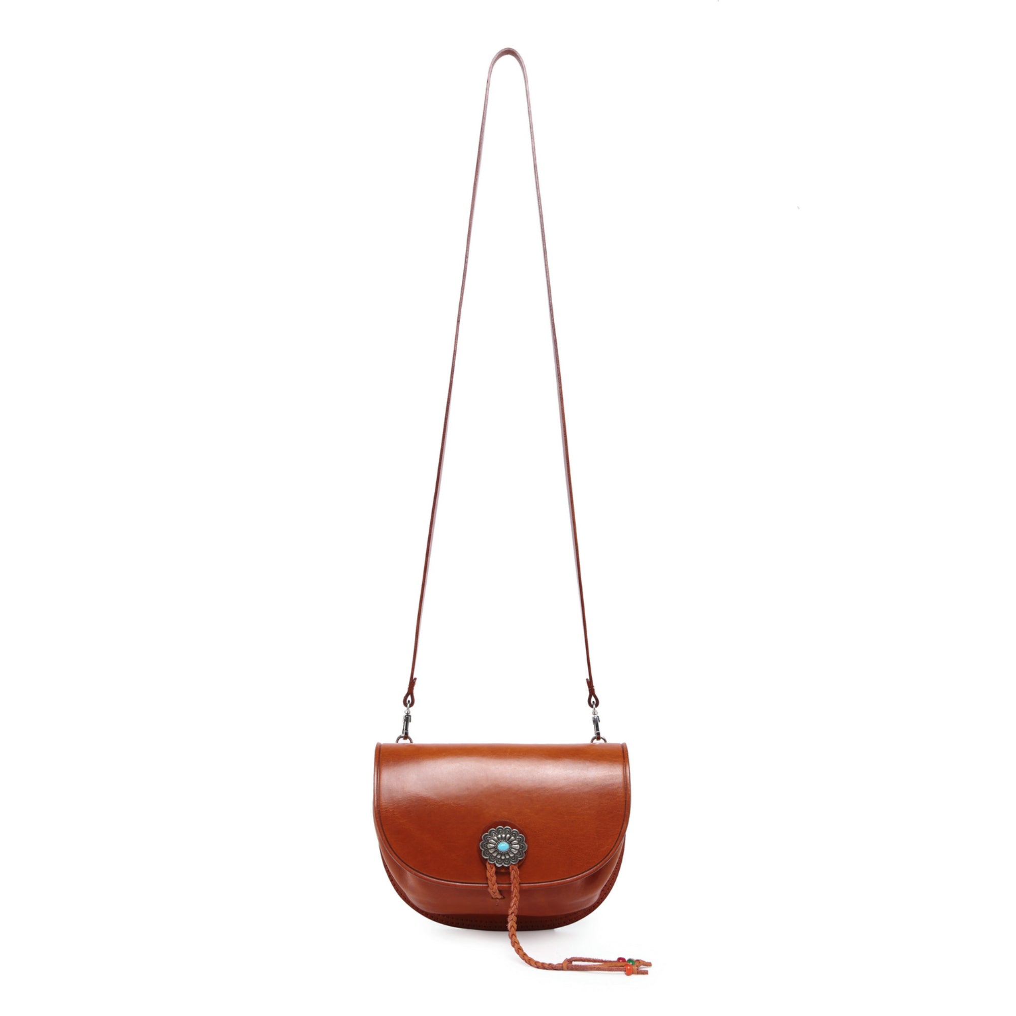 Garden Peony Mini Crossbody - Cognac - image 13