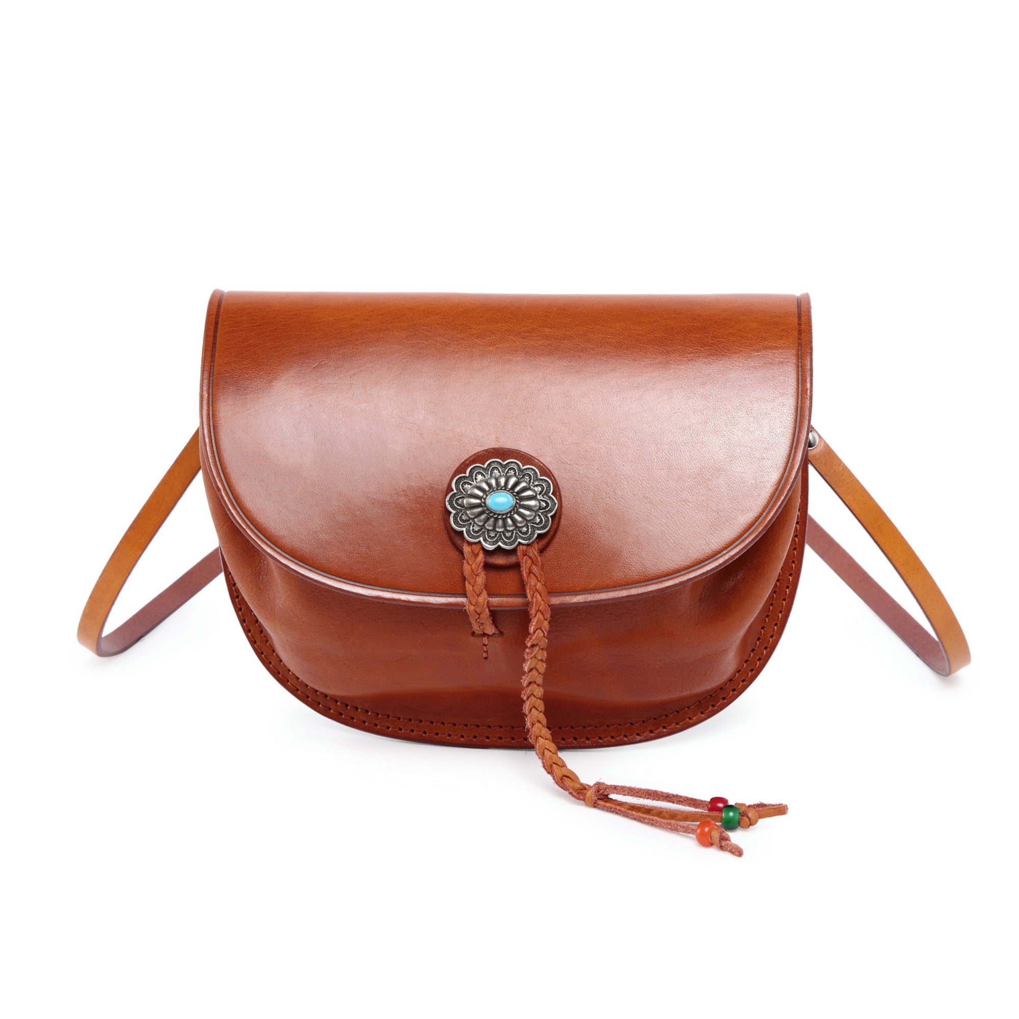 Garden Peony Mini Crossbody - Cognac - image 1