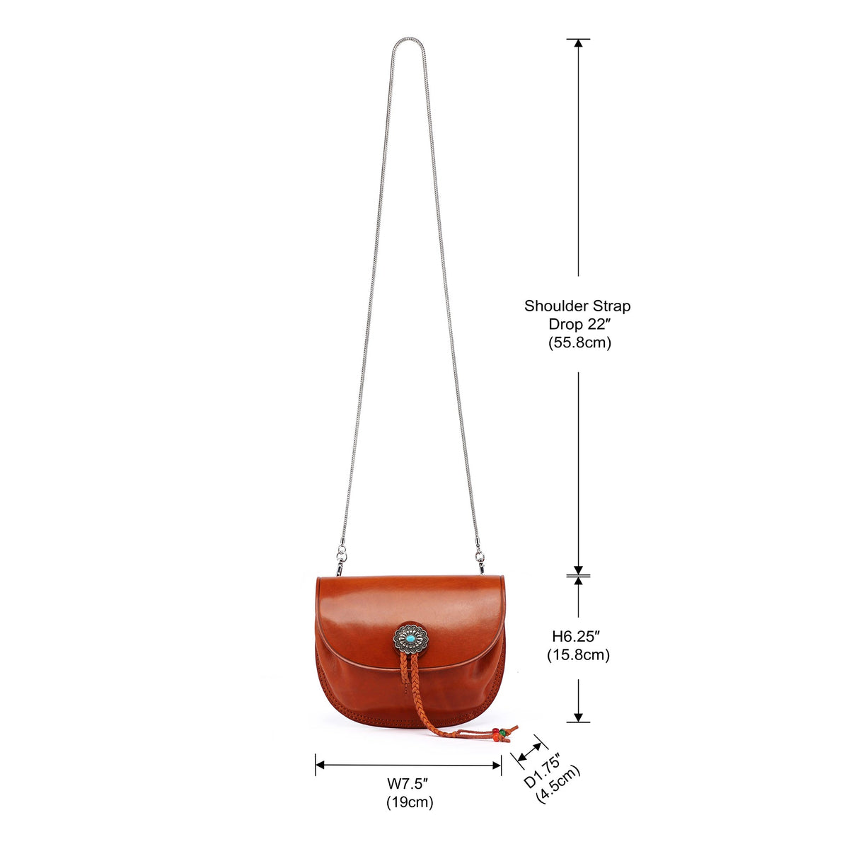 Garden Peony Mini Crossbody - Cognac - image 8