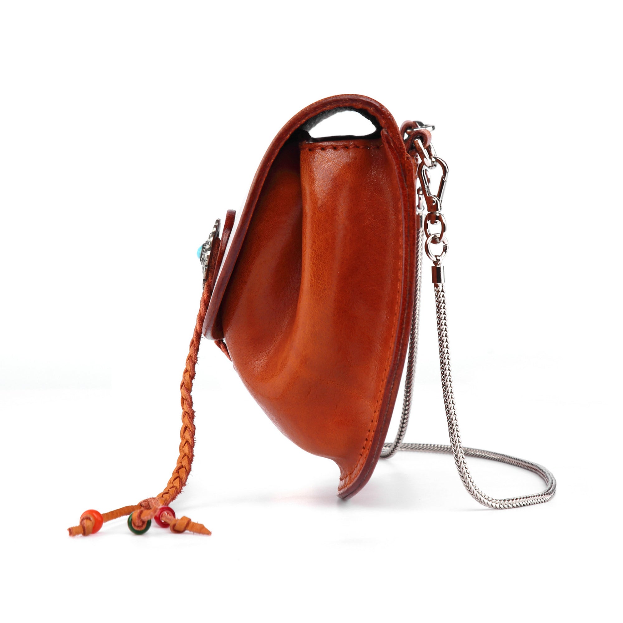 Garden Peony Mini Crossbody - Cognac - image 9
