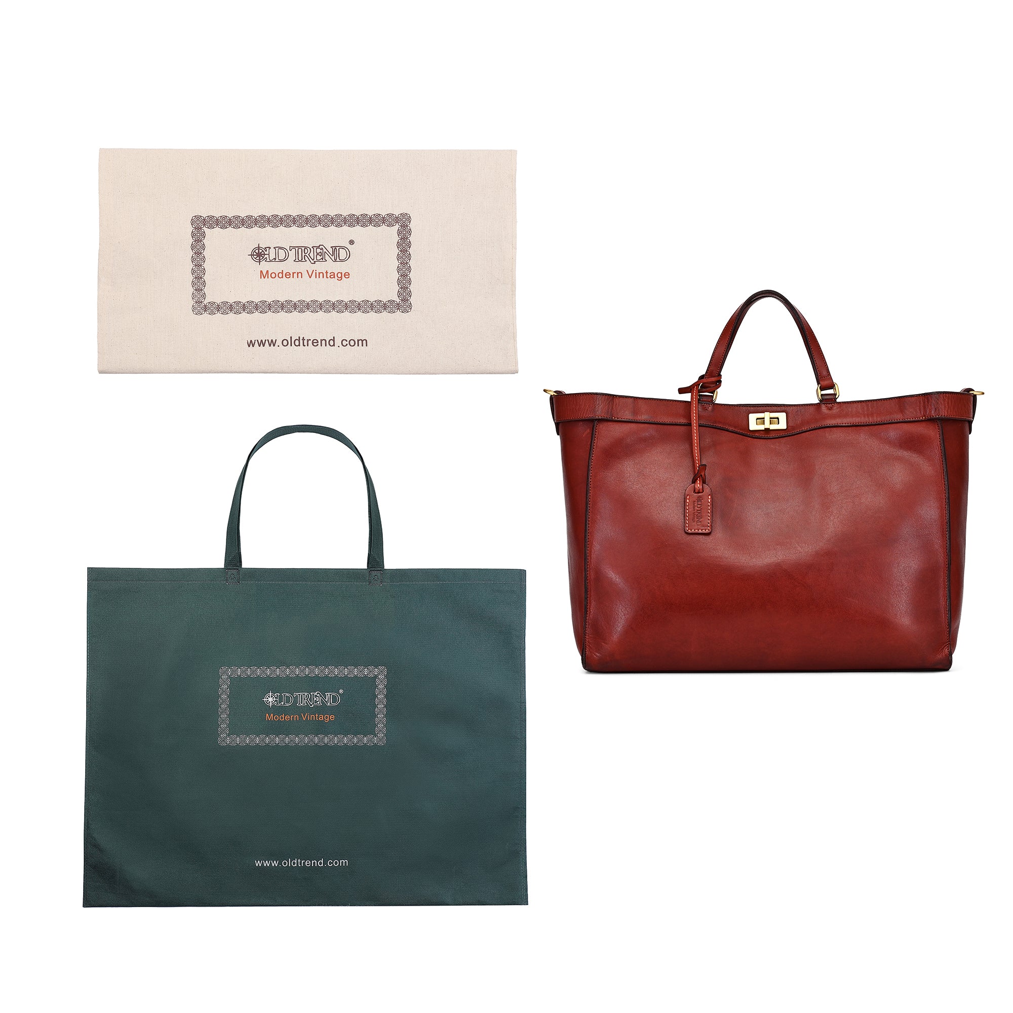 Ixia Jet-Set Tote | Supple Genuine Leather Handbag – Old Trend