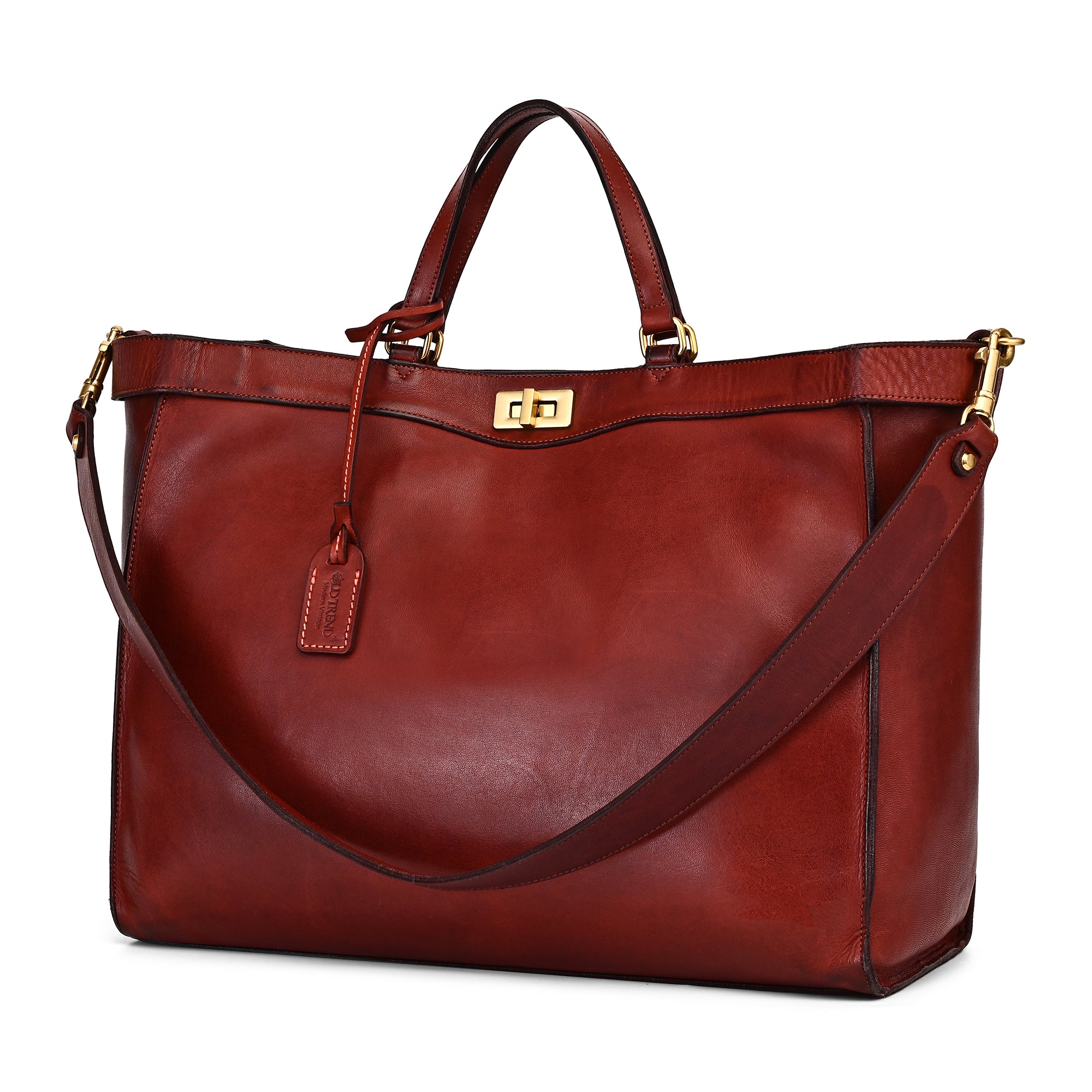 Ixia Jet-Set Tote | Supple Genuine Leather Handbag – Old Trend