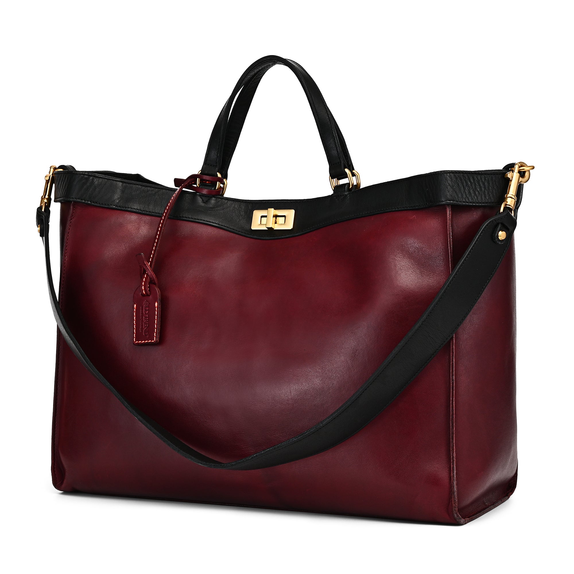Ixia Jet-Set Tote | Supple Genuine Leather Handbag – Old Trend