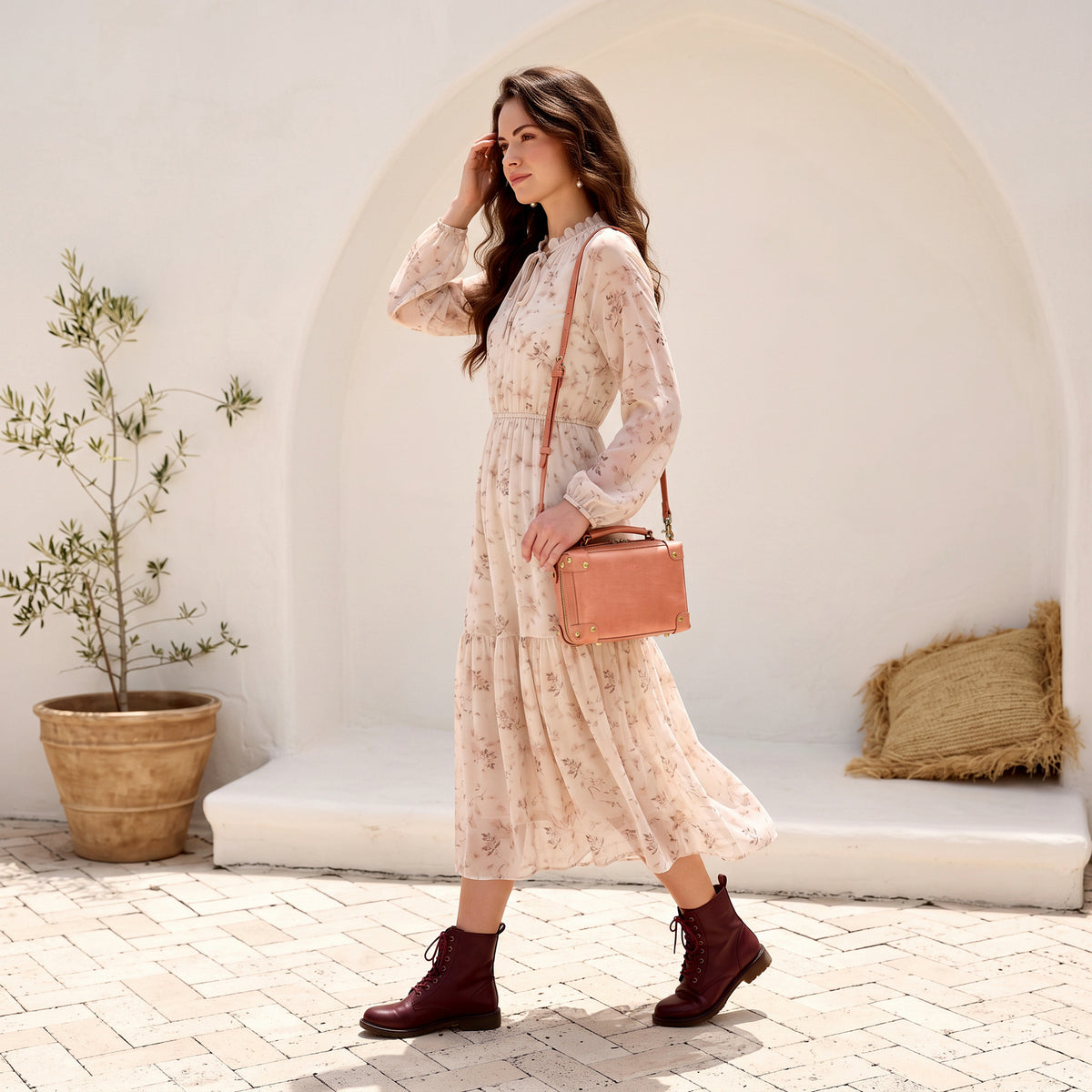 Cedar Mini Trunk Crossbody in Blush - photo 10 