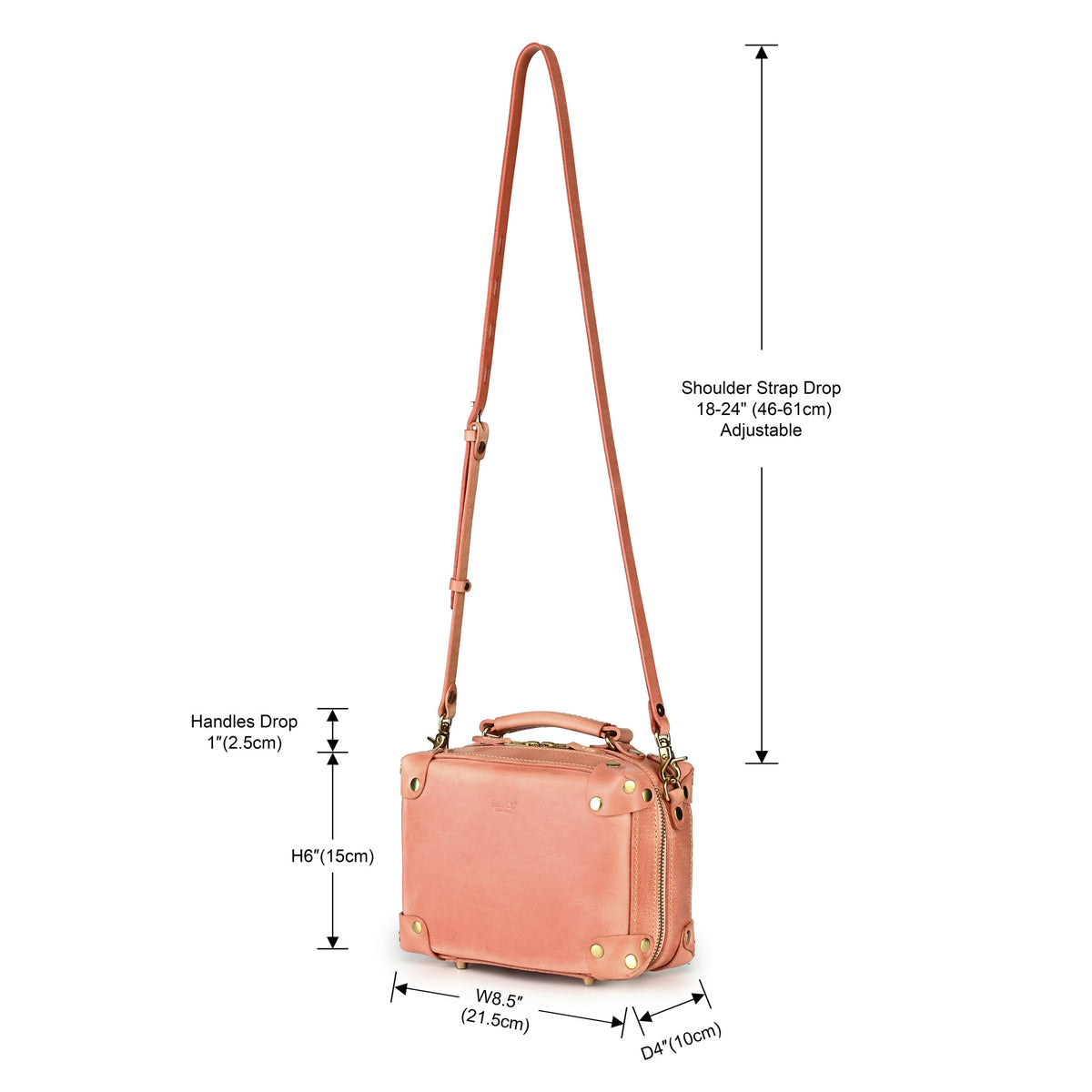 Cedar Mini Trunk Crossbody in Blush - photo 8 