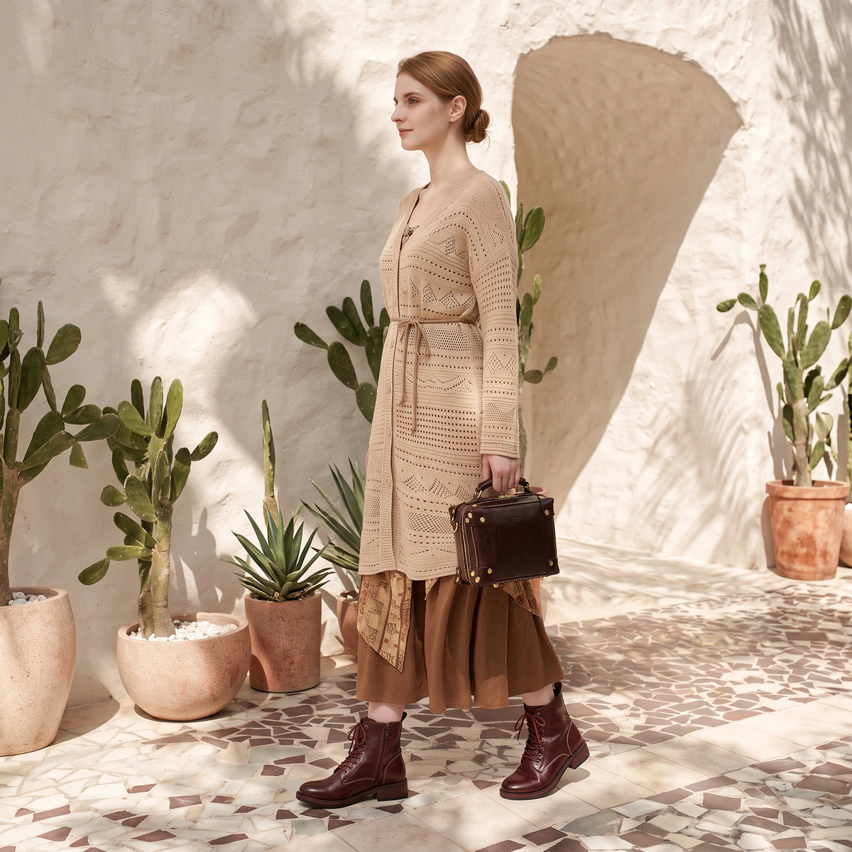 Cedar Mini Trunk Crossbody in Brown - photo 10 