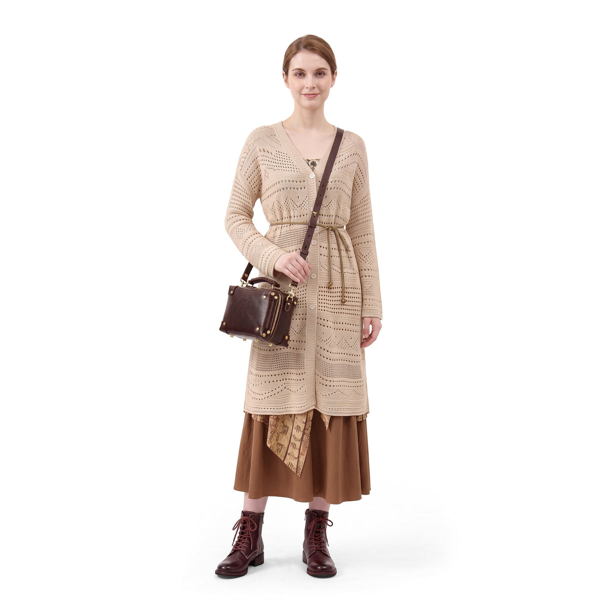 Cedar Mini Trunk Crossbody in Brown - photo 2 