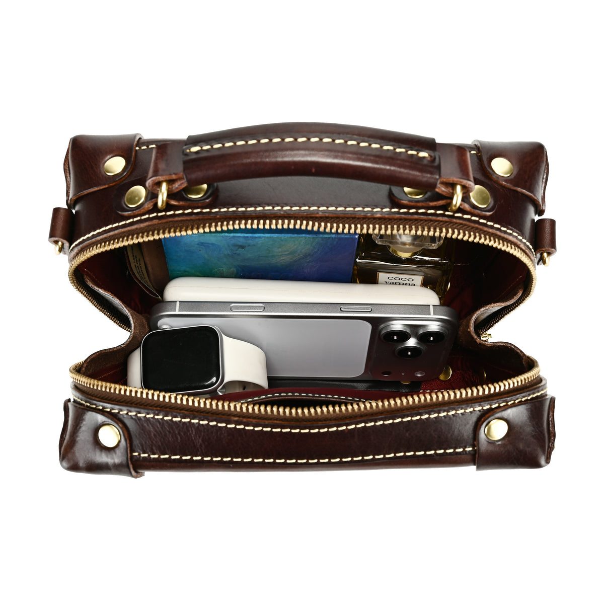 Cedar Mini Trunk Crossbody in Brown - photo 5 