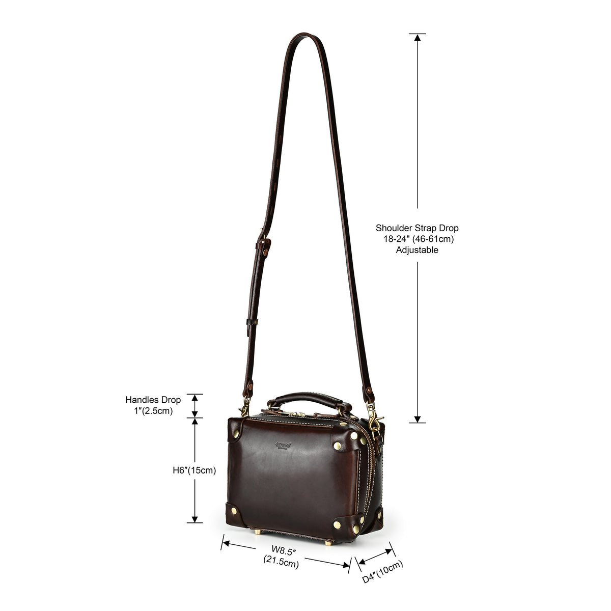 Cedar Mini Trunk Crossbody in Brown - photo 8 