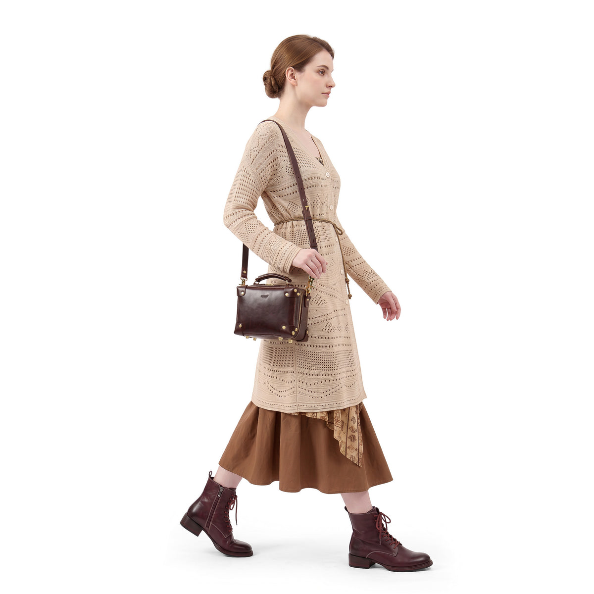Cedar Mini Trunk Crossbody in Brown - photo 9 