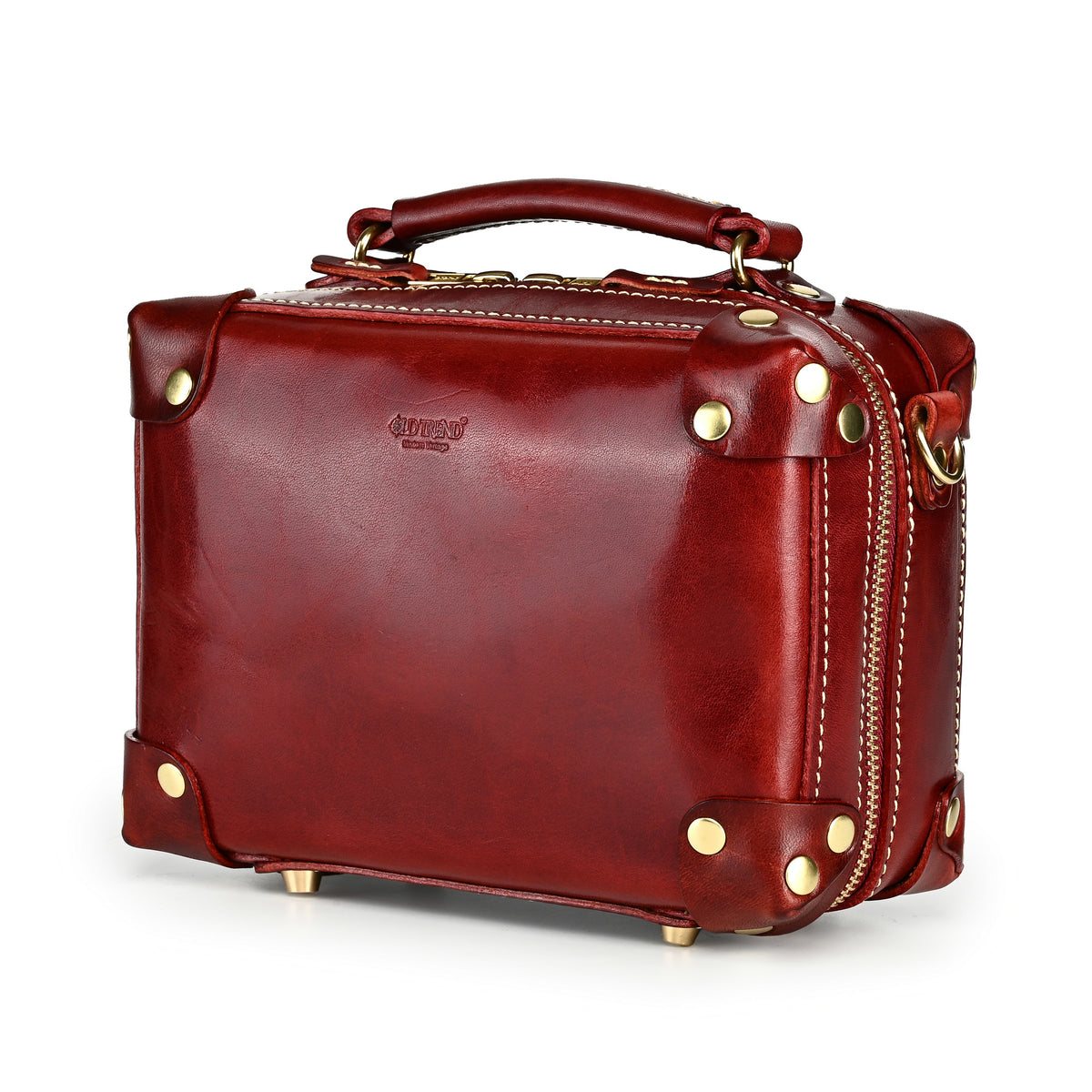 Cedar Mini Trunk Crossbody in Burgundy - photo 11 