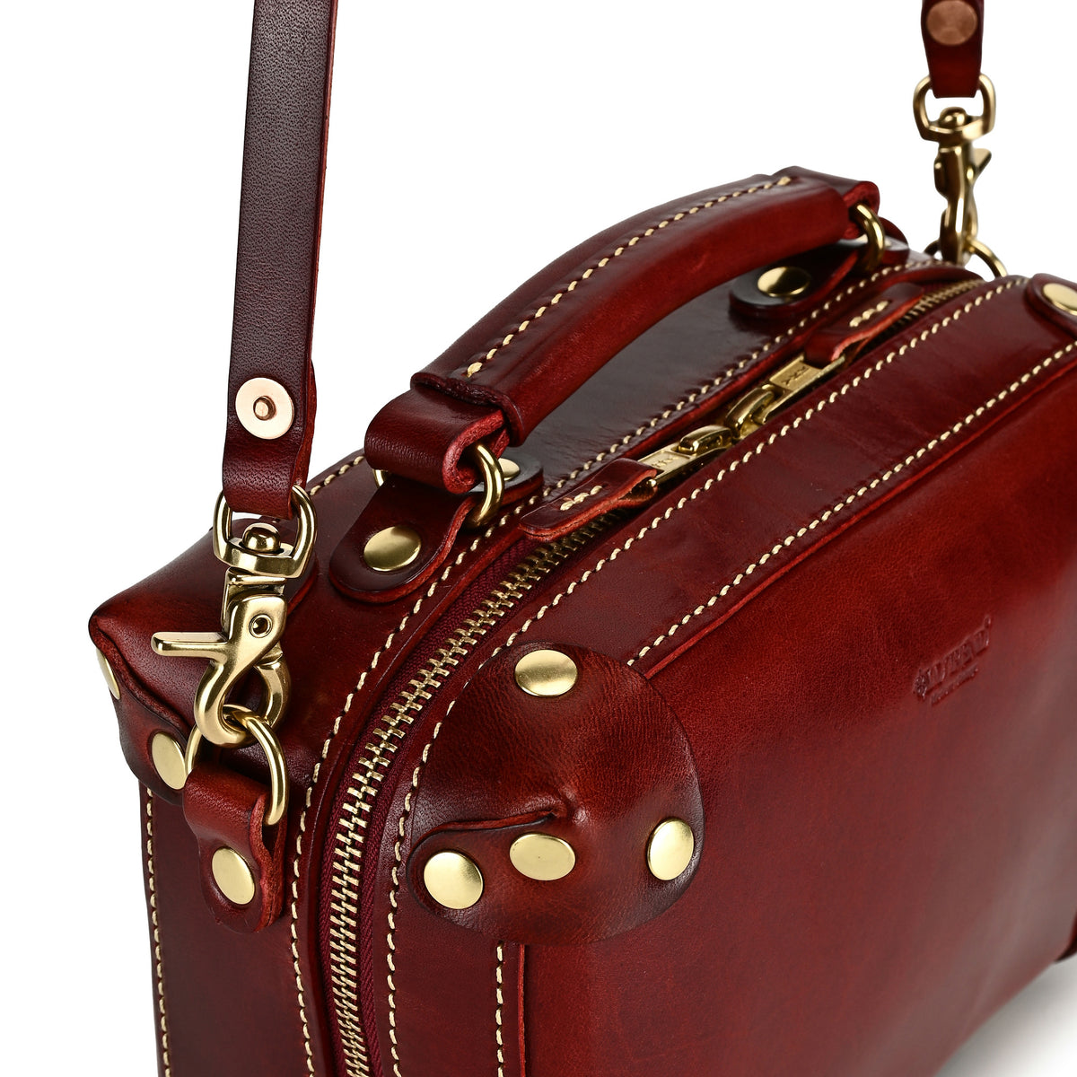Cedar Mini Trunk Crossbody in Burgundy - photo 15 