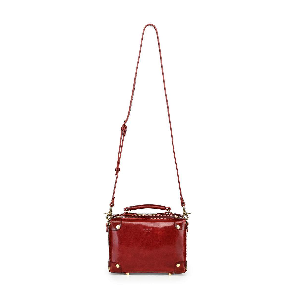 Cedar Mini Trunk Crossbody in Burgundy - photo 16 