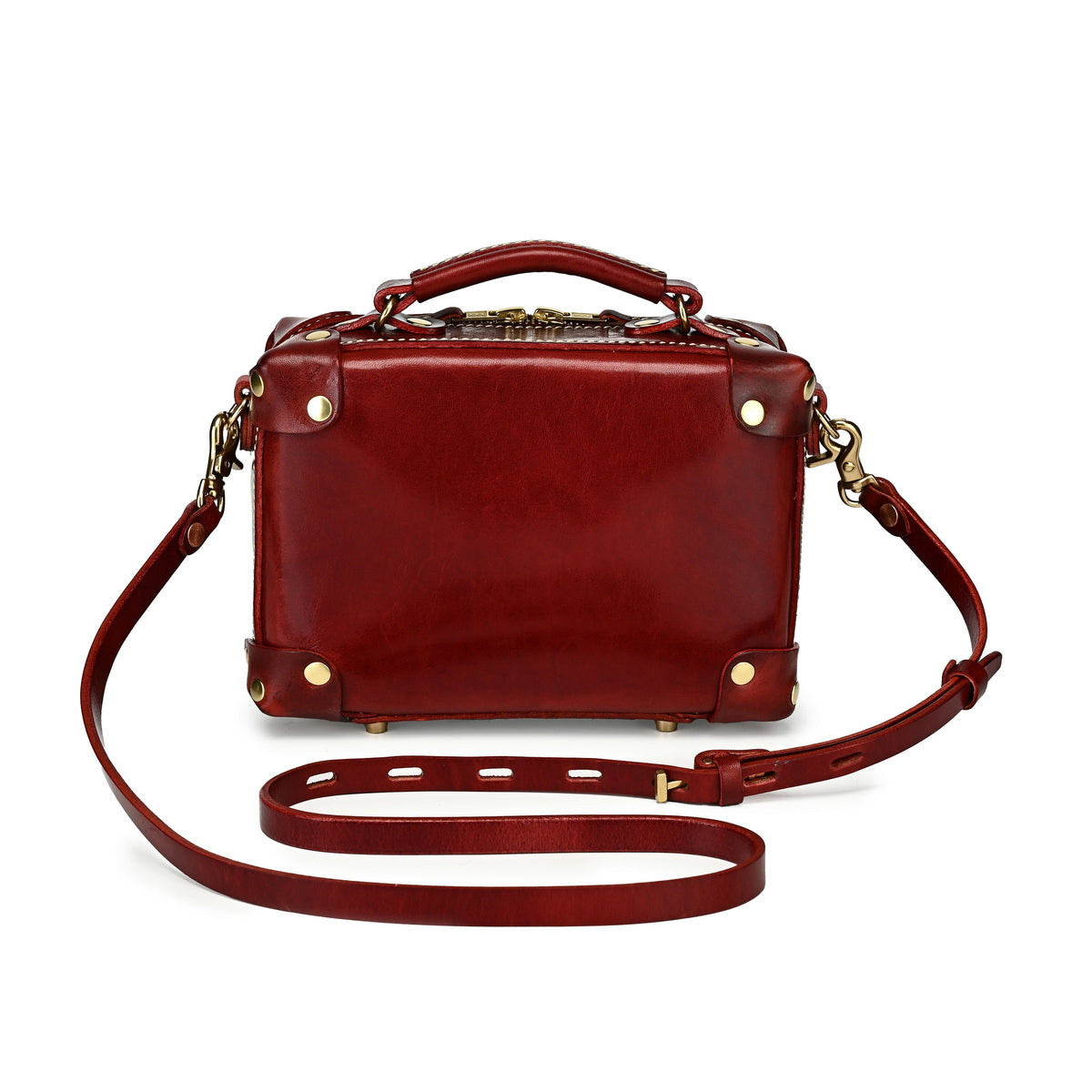 Cedar Mini Trunk Crossbody in Burgundy - photo 3 