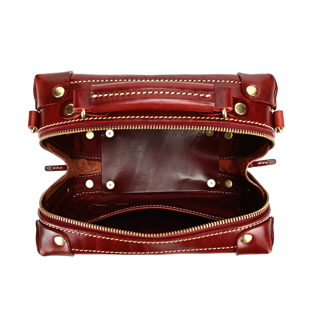 Cedar Mini Trunk Crossbody in Burgundy - photo 4 