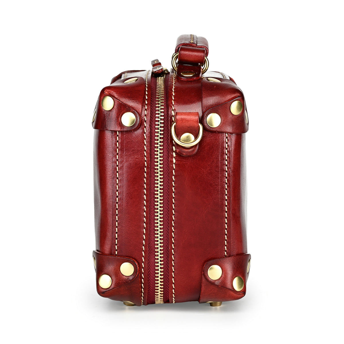 Cedar Mini Trunk Crossbody in Burgundy - photo 6 