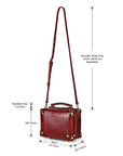 Cedar Mini Trunk Crossbody in Burgundy - photo 8 