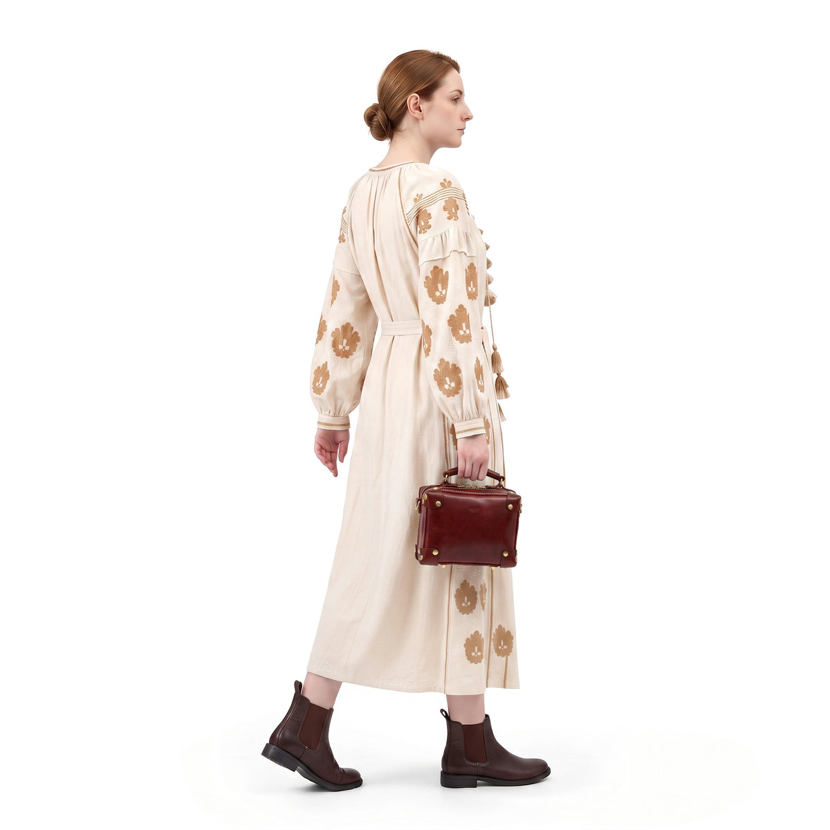 Cedar Mini Trunk Crossbody in Burgundy - photo 9 