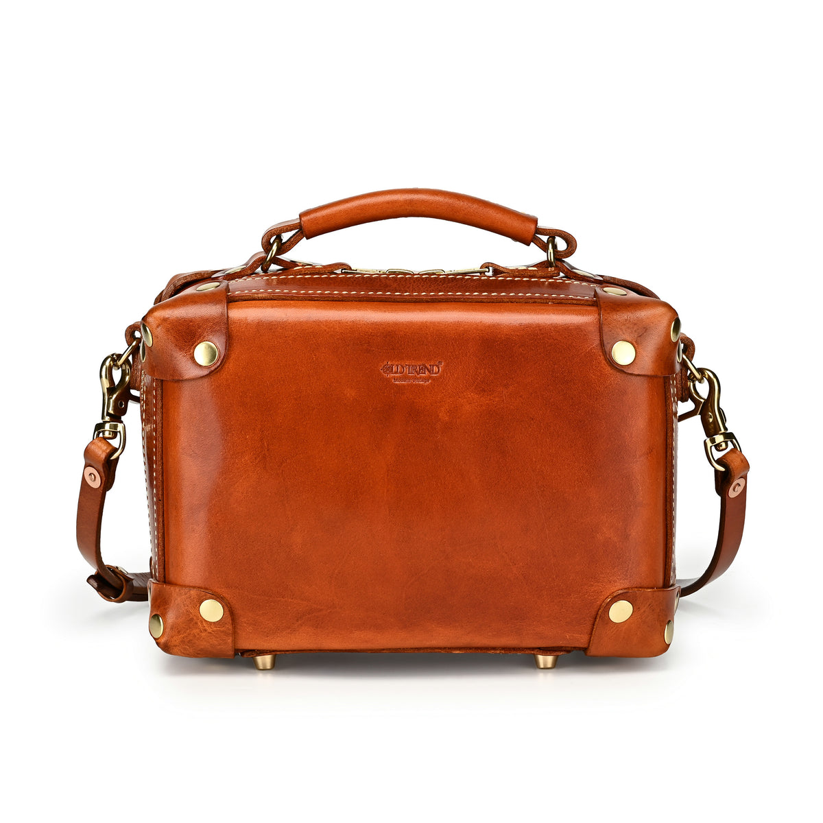 Cedar Mini Trunk Crossbody in Caramel - photo 1 #color_caramel