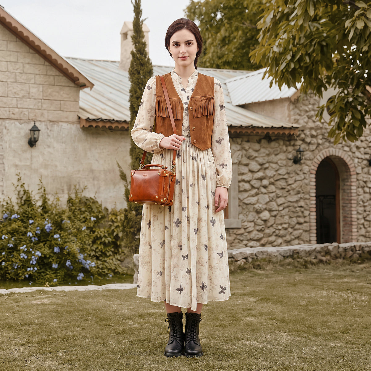 Cedar Mini Trunk Crossbody in Caramel - photo 10 