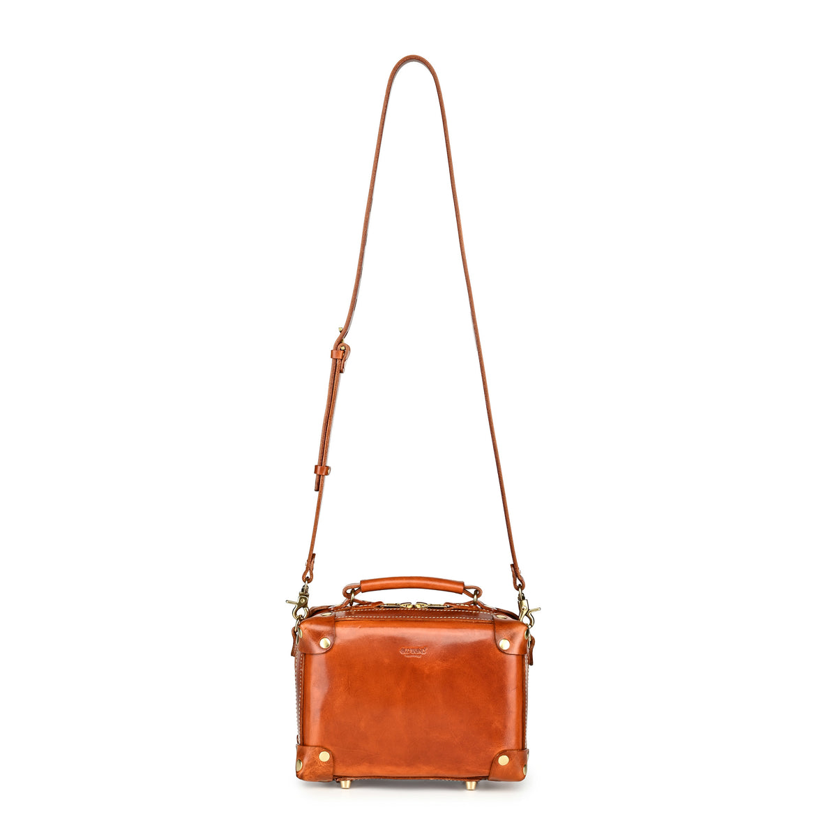 Cedar Mini Trunk Crossbody in Caramel - photo 16 