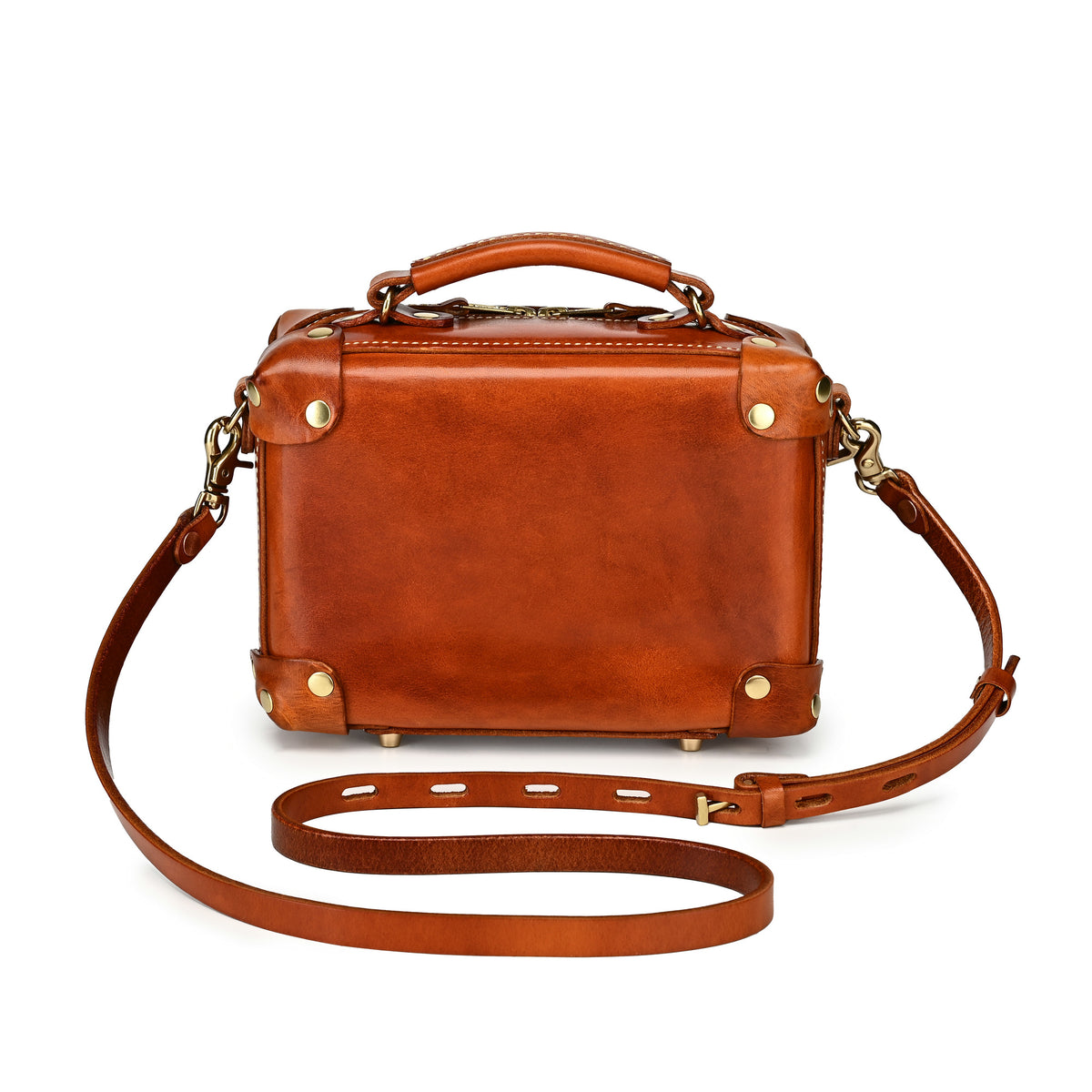 Cedar Mini Trunk Crossbody in Caramel - photo 3 