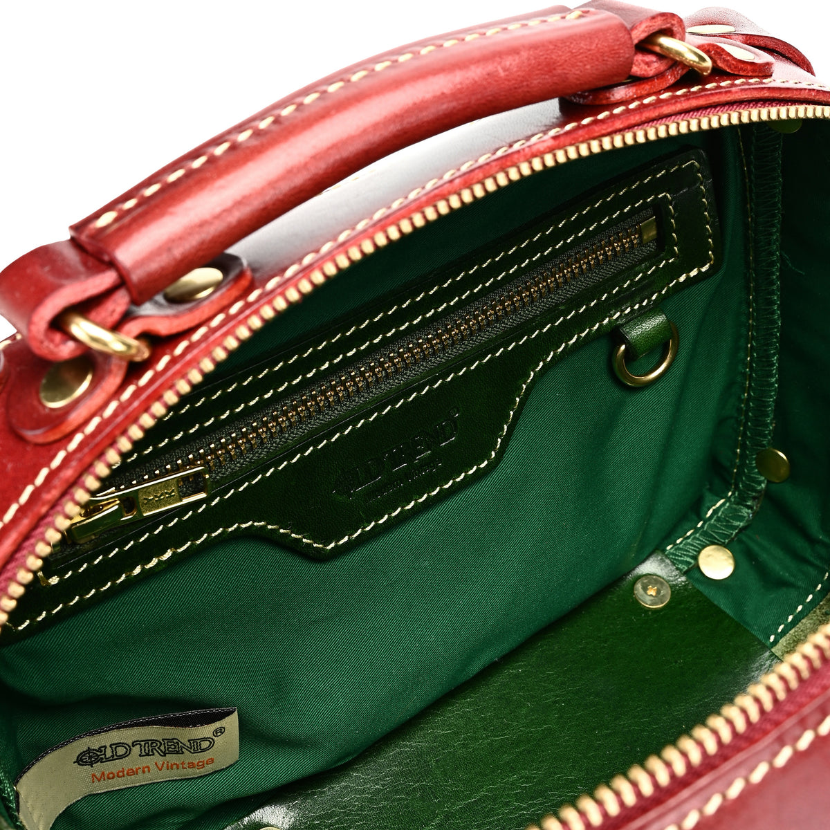 Cedar Mini Trunk Crossbody in Kale/Burgundy - photo 12 
