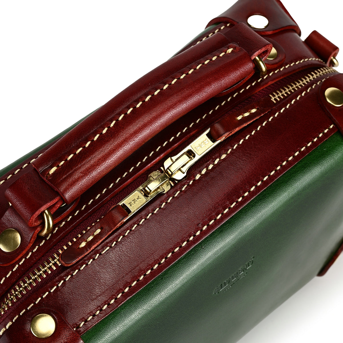 Cedar Mini Trunk Crossbody in Kale/Burgundy - photo 14 