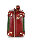 Cedar Mini Trunk Crossbody in Kale/Burgundy - photo 6 
