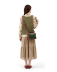 Cedar Mini Trunk Crossbody in Kale/Burgundy - photo 9 