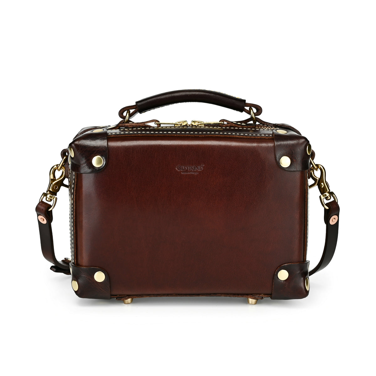 Cedar Mini Trunk Crossbody in Taupe/Brown - photo 1 #color_taupe/brown