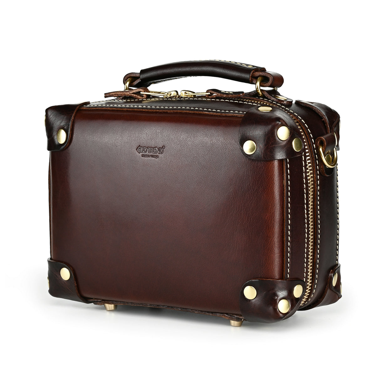 Cedar Mini Trunk Crossbody in Taupe/Brown - photo 11 